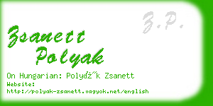 zsanett polyak business card